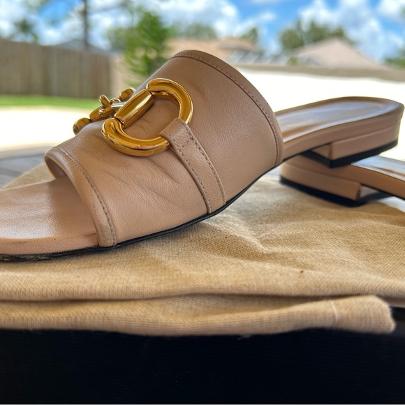 Gucci horse bit leather slide sandals  sz35 - Picture 10 of 14